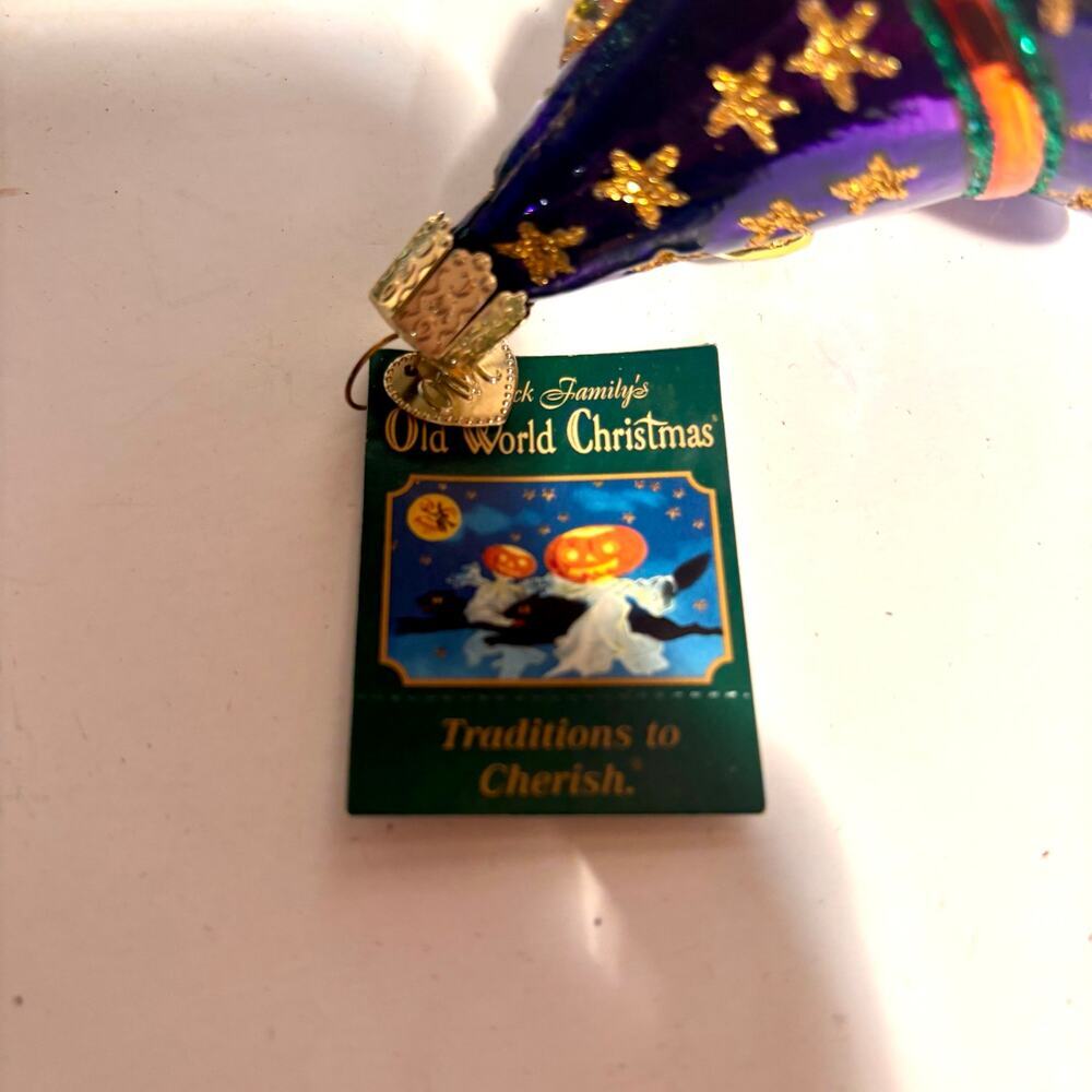 OWC Old World Christmas Halloween Kindly Witch Ornament 4” - Picture 6 of 12